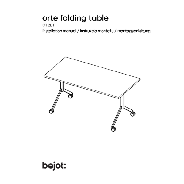 orte folding table - instrukcja montażu PL EN